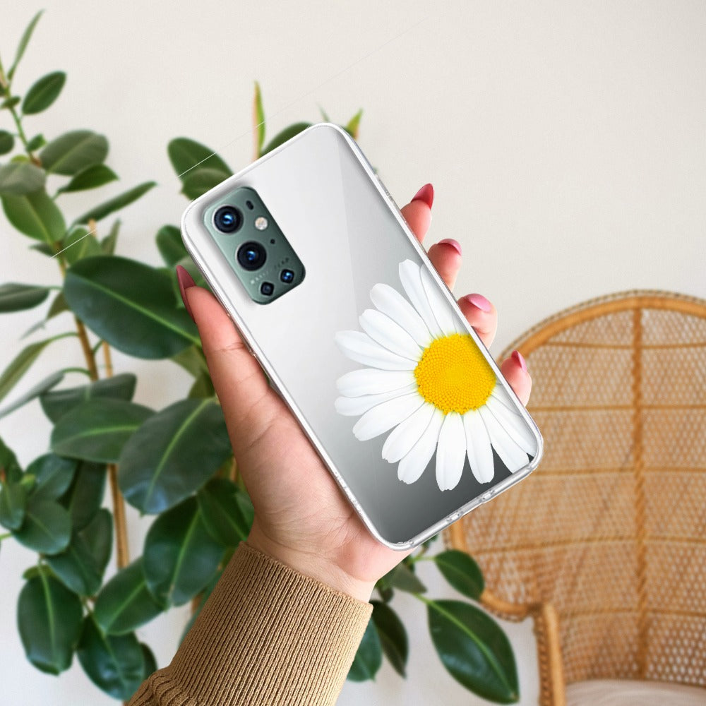 Daisy Flower Transparent silicon case For OnePlus