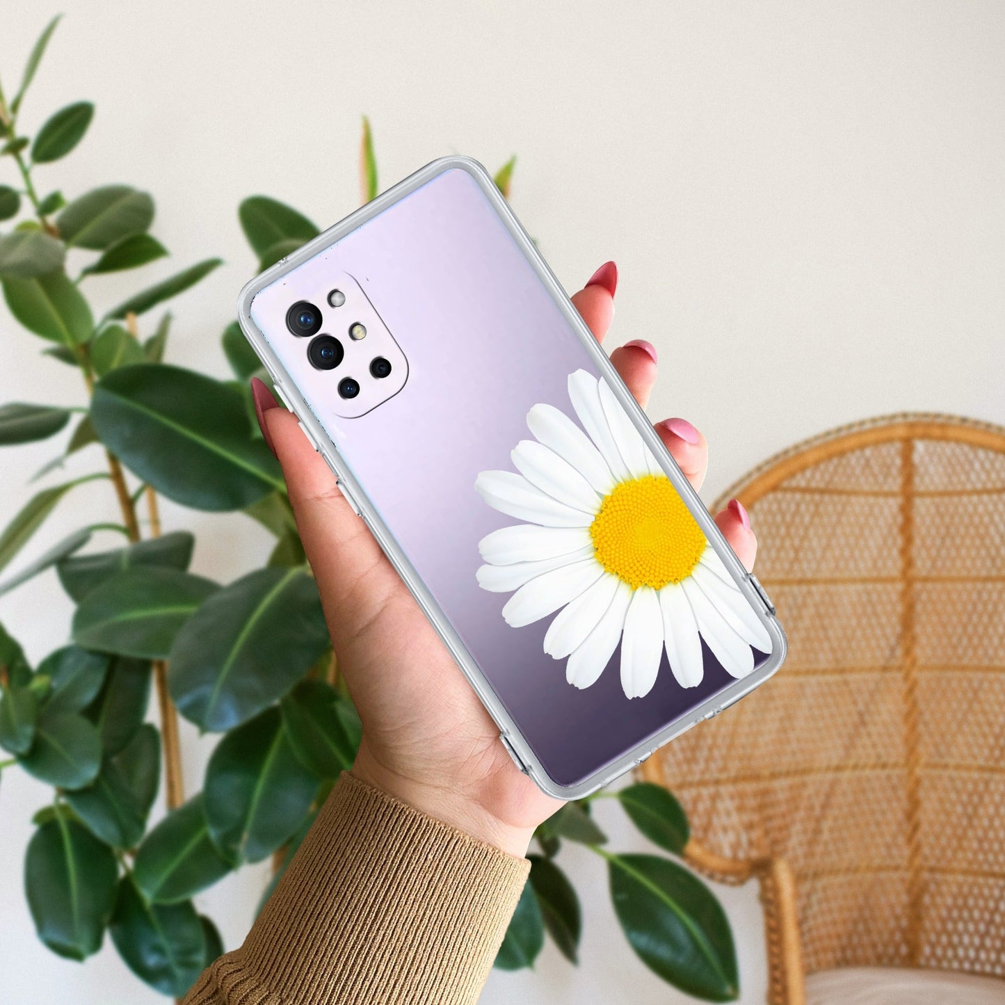 Daisy Flower Transparent silicon case For OnePlus