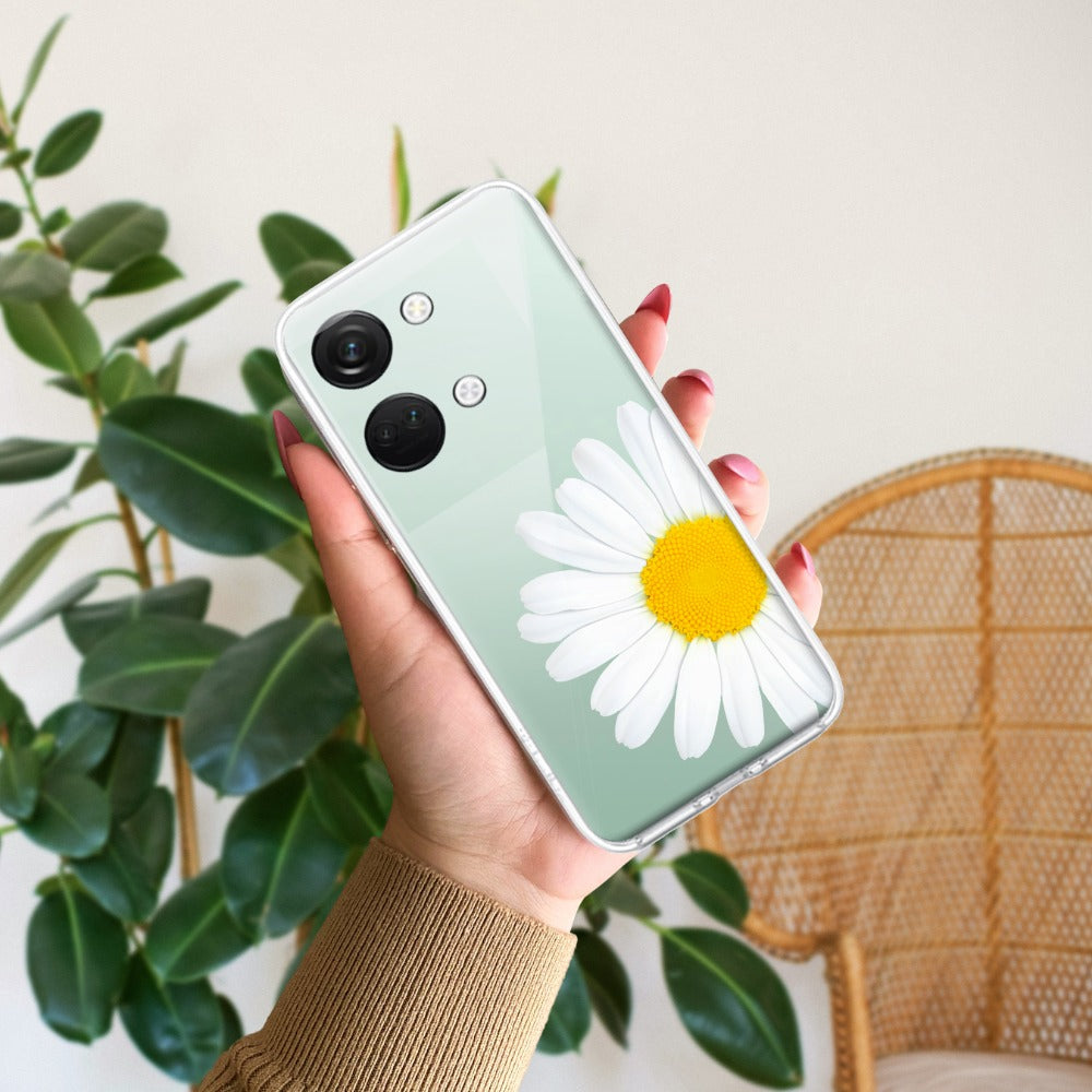 Daisy Flower Transparent silicon case For OnePlus