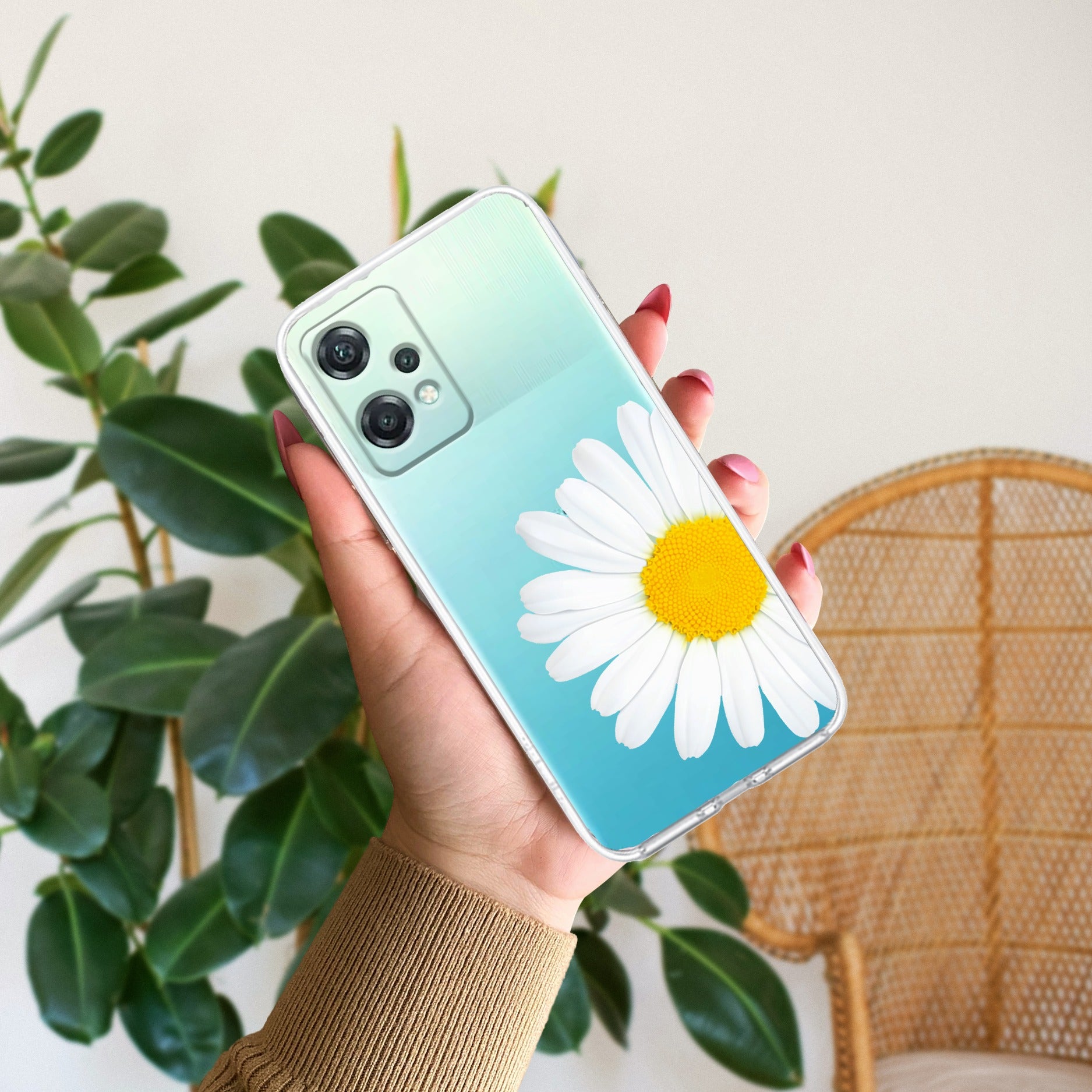 Daisy Flower Transparent silicon case For OnePlus