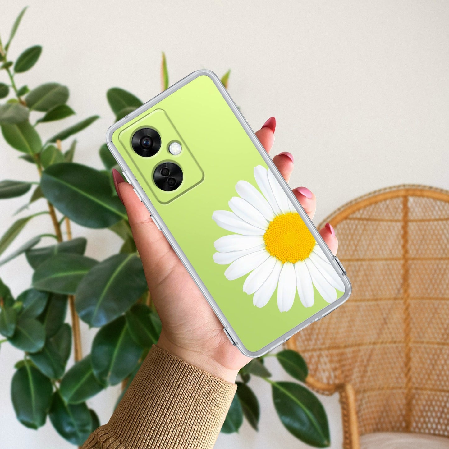Daisy Flower Transparent silicon case For OnePlus