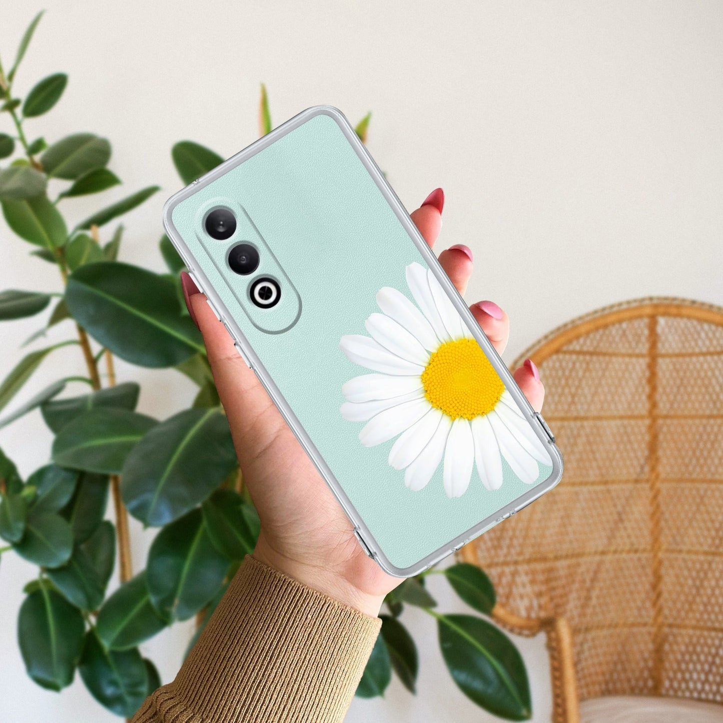 Daisy Flower Transparent silicon case For OnePlus