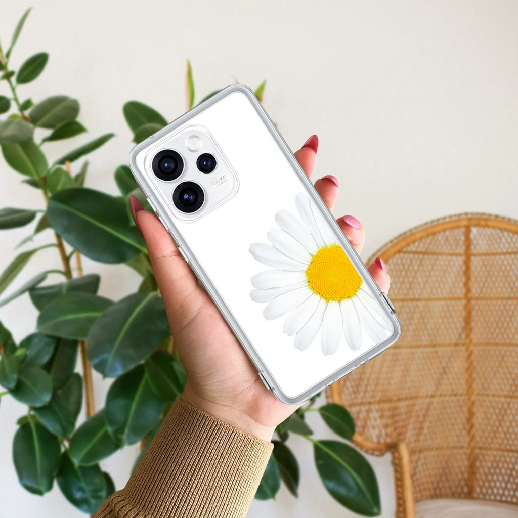 Daisy Flower Anti Yellow Case For Oppo Reno 15 Pro Mini 5G