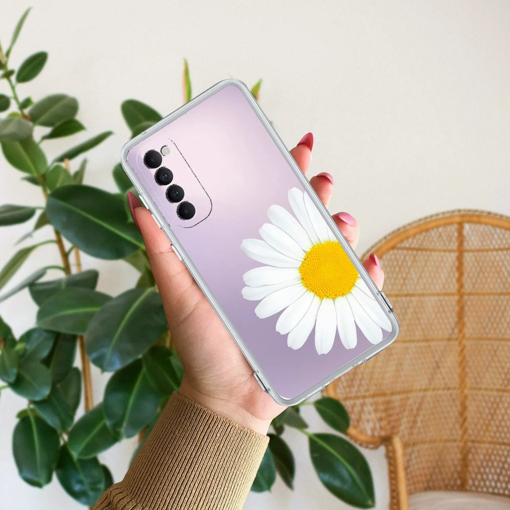 Daisy Flower Anti Yellow Case For Oppo Reno 4 Pro