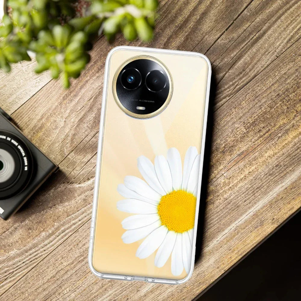 Daisy Flower Transparent silicon case For Realme C53