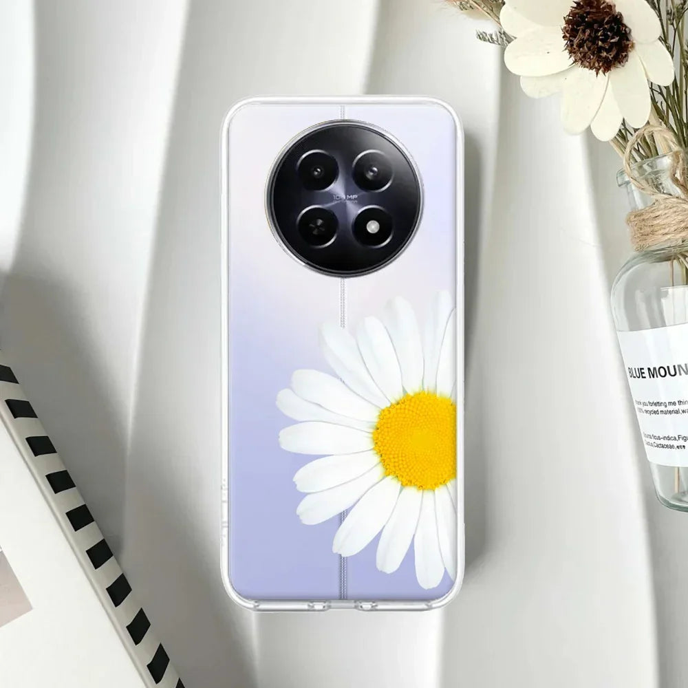 Daisy Flower Transparent silicon case For Realme 8 4G / Realme 8 Pro