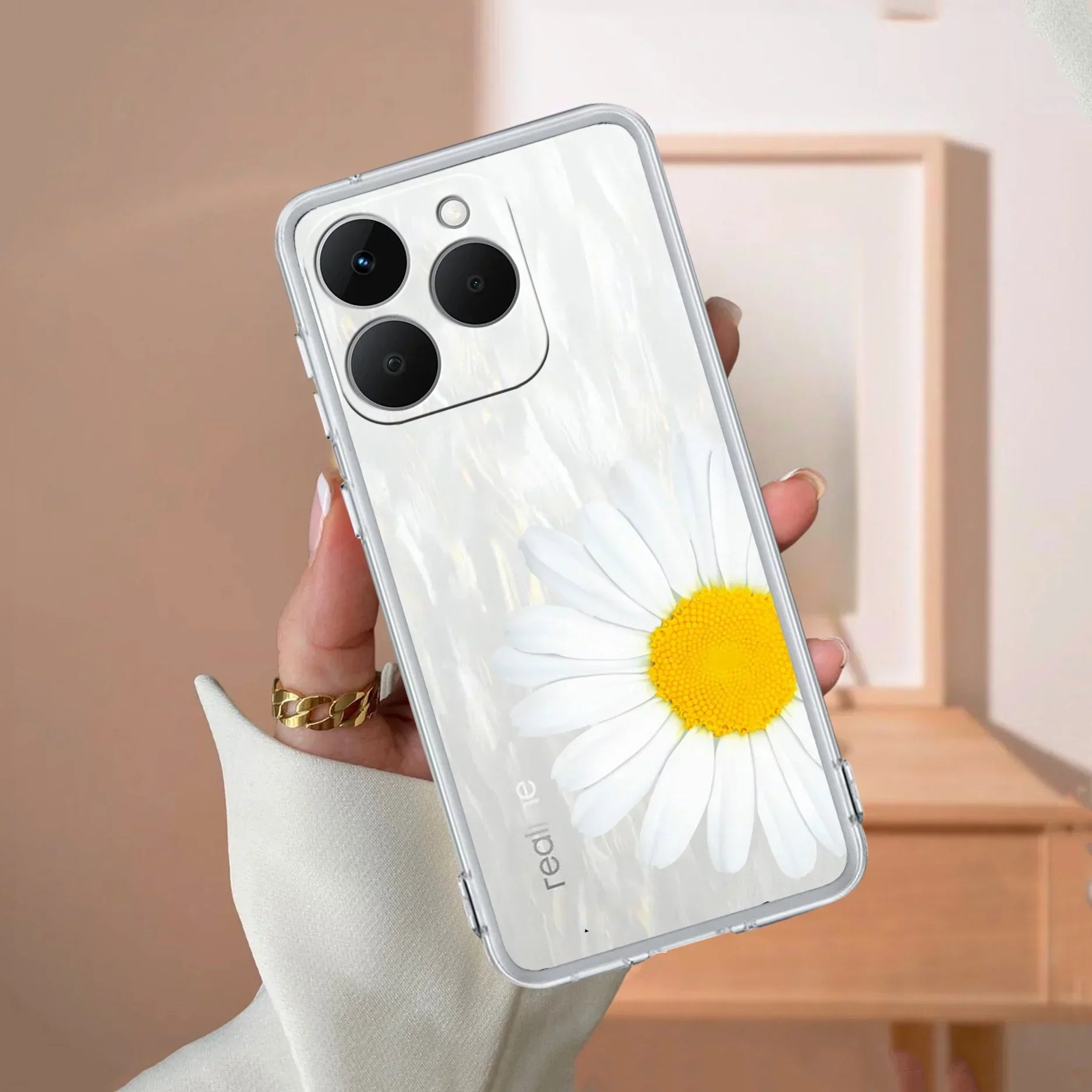 Daisy Flower Transparent silicon case For Realme GT Master Edition