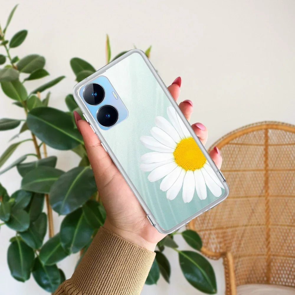 Daisy Flower Transparent silicon case For Realme C55
