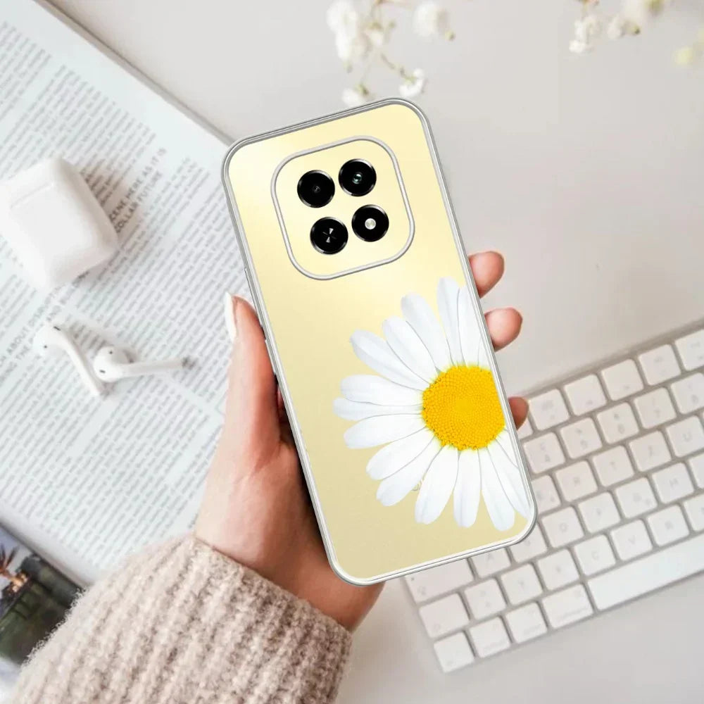 Daisy Flower Transparent silicon case For Realme P2 Pro 5G