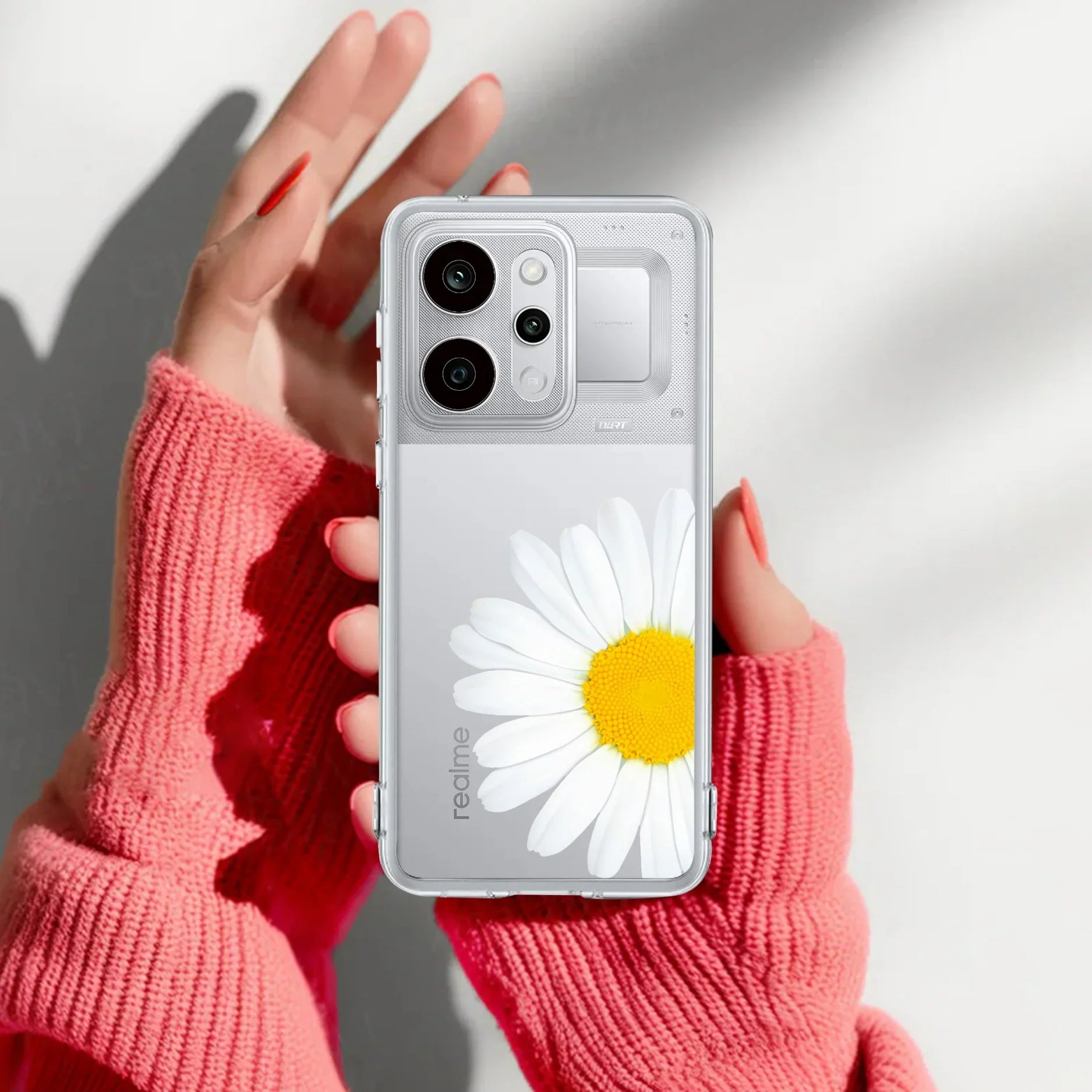 Daisy Flower Transparent silicon case For Realme Narzo Power 5G