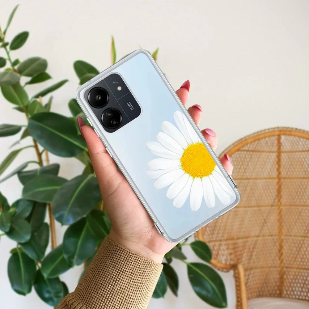 Daisy Flower Transparent silicon case For Redmi A5 4G