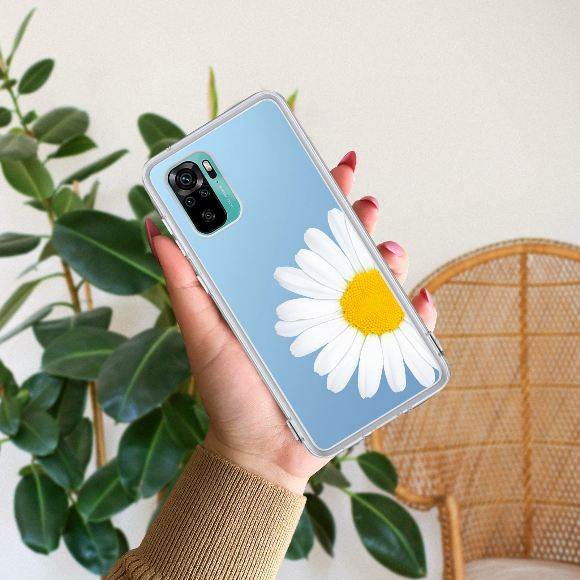 Daisy Flower Transparent silicon case For Redmi/Xiaomi