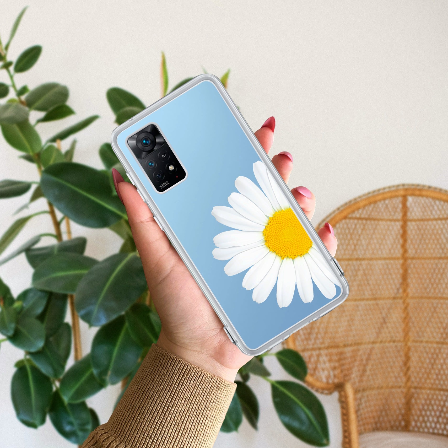 Daisy Flower Transparent silicon case For Redmi/Xiaomi