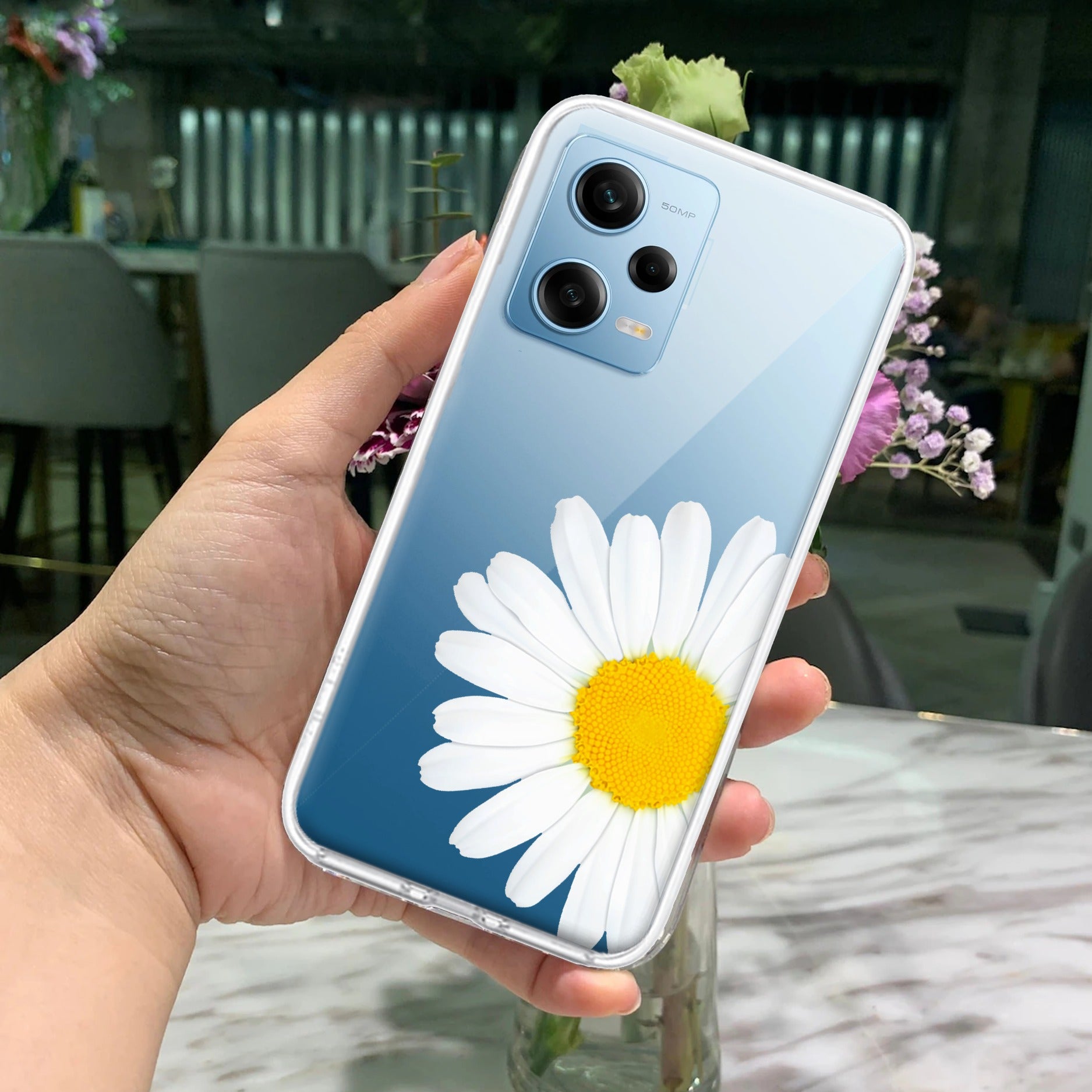 Daisy Flower Transparent silicon case For Redmi/Xiaomi