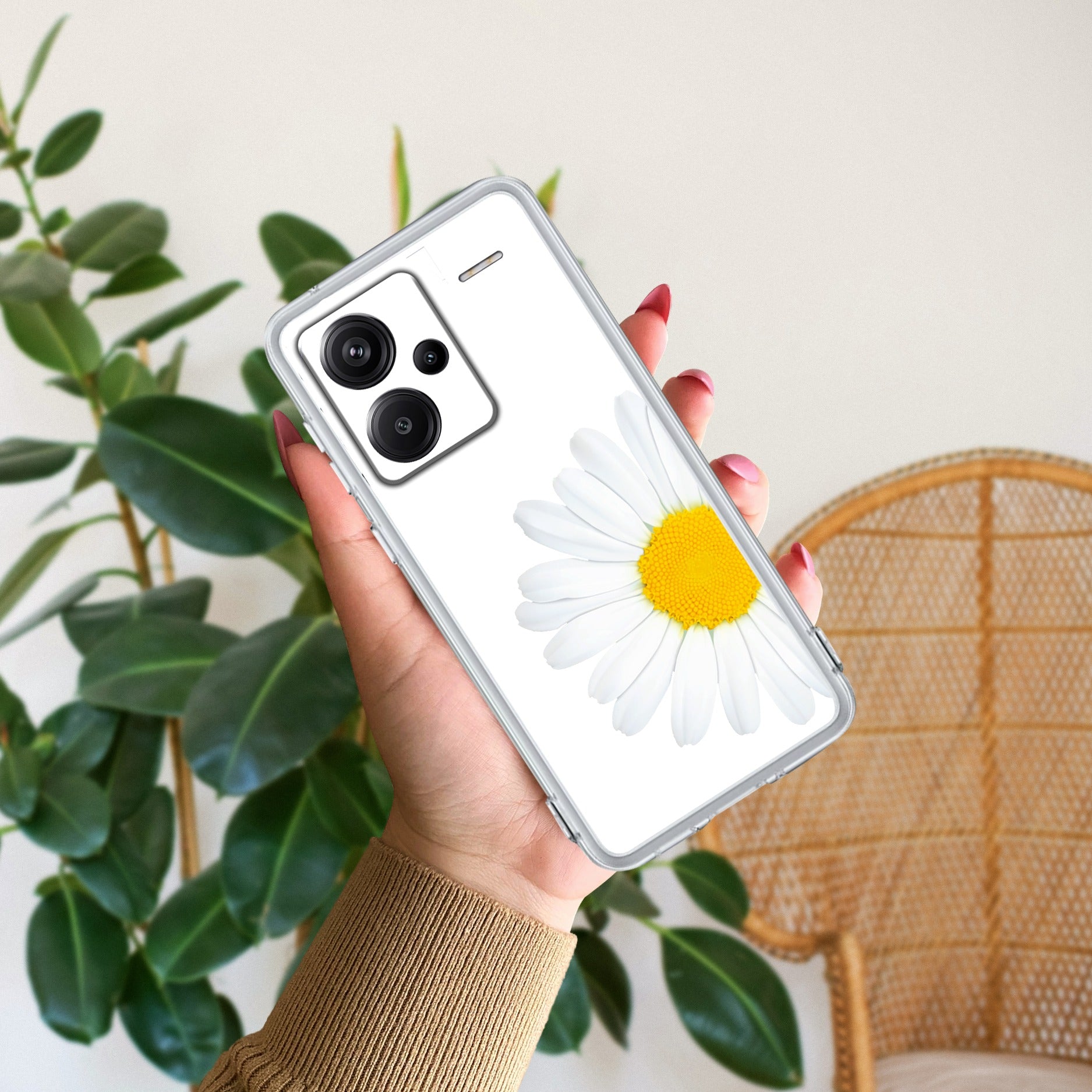 Daisy Flower Transparent silicon case For Redmi/Xiaomi