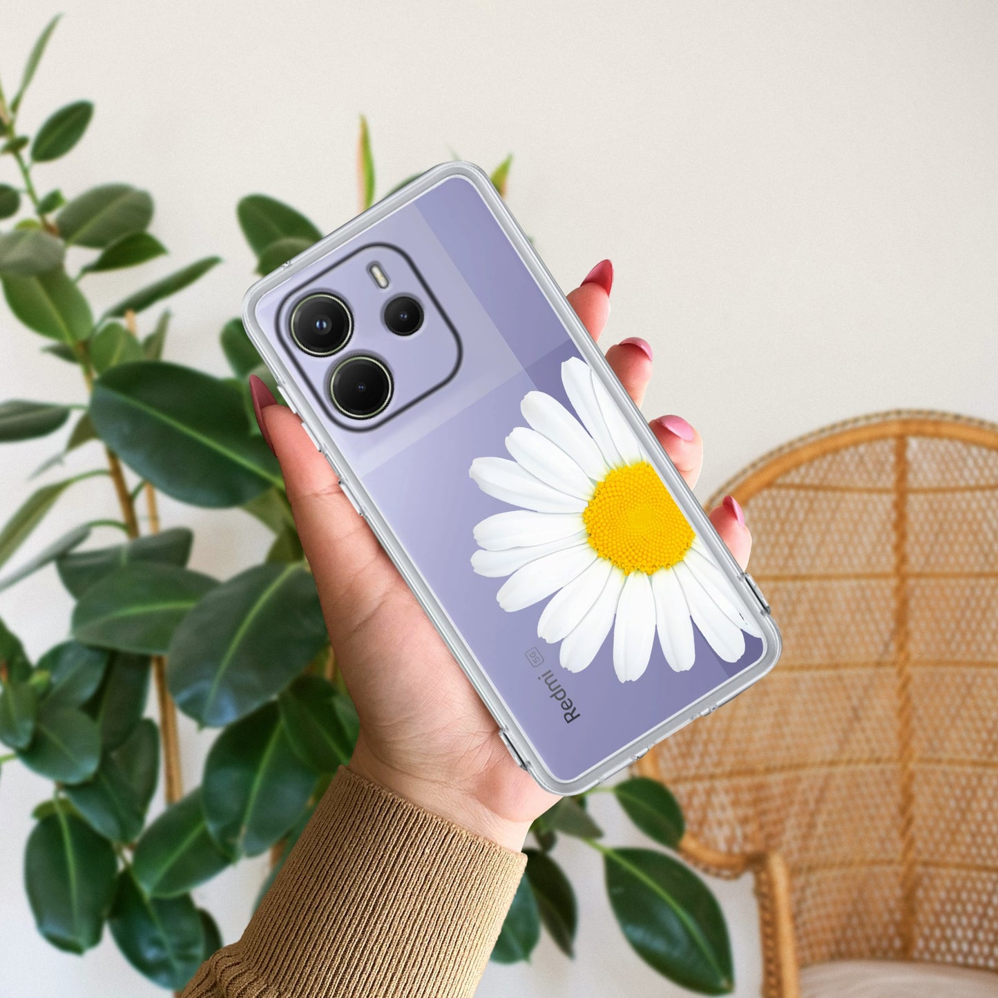 Daisy Flower Transparent silicon case For Redmi/Xiaomi