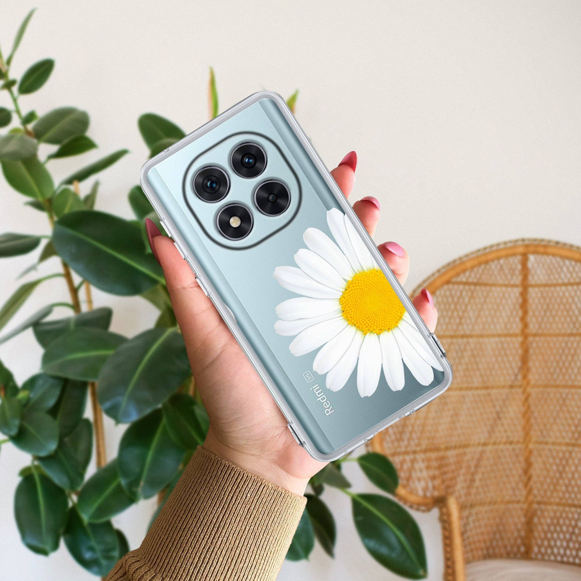 Daisy Flower Transparent silicon case For Redmi/Xiaomi