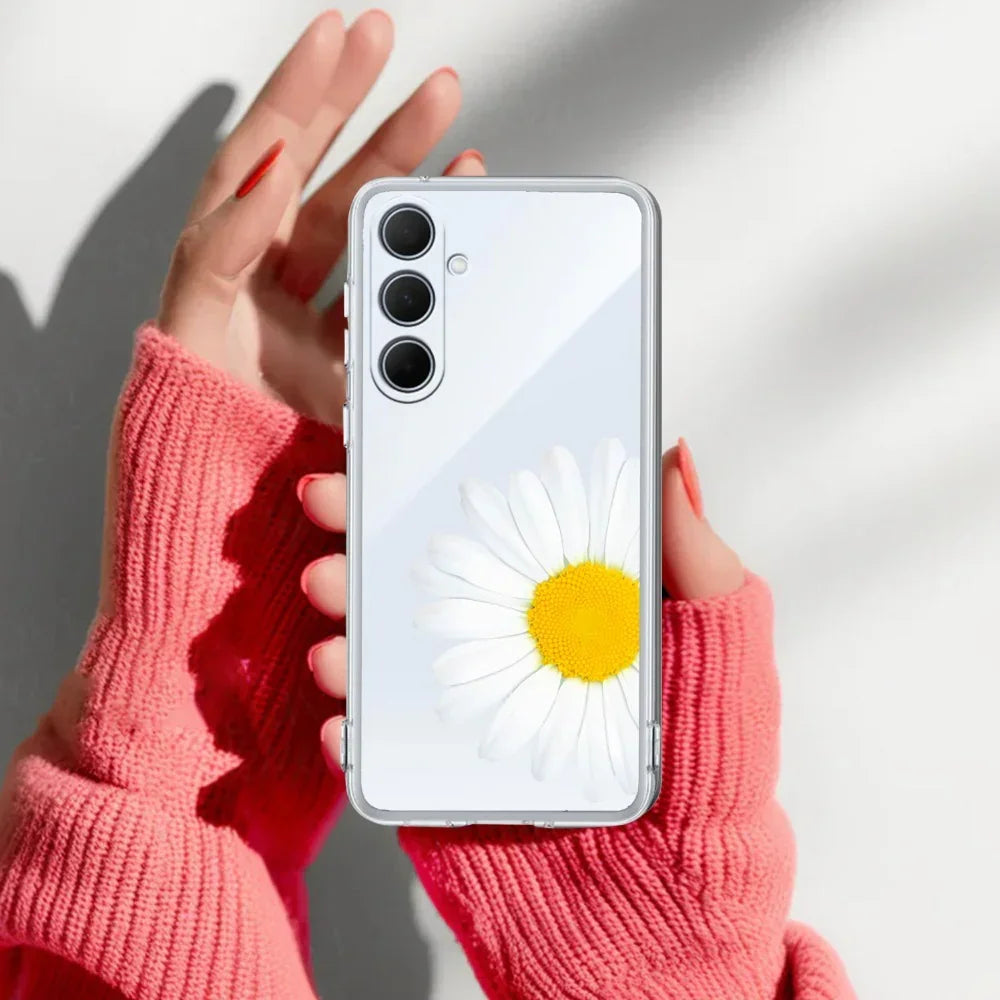 Daisy Flower Anti Yellow Case For Samsung Galaxy A15 5G