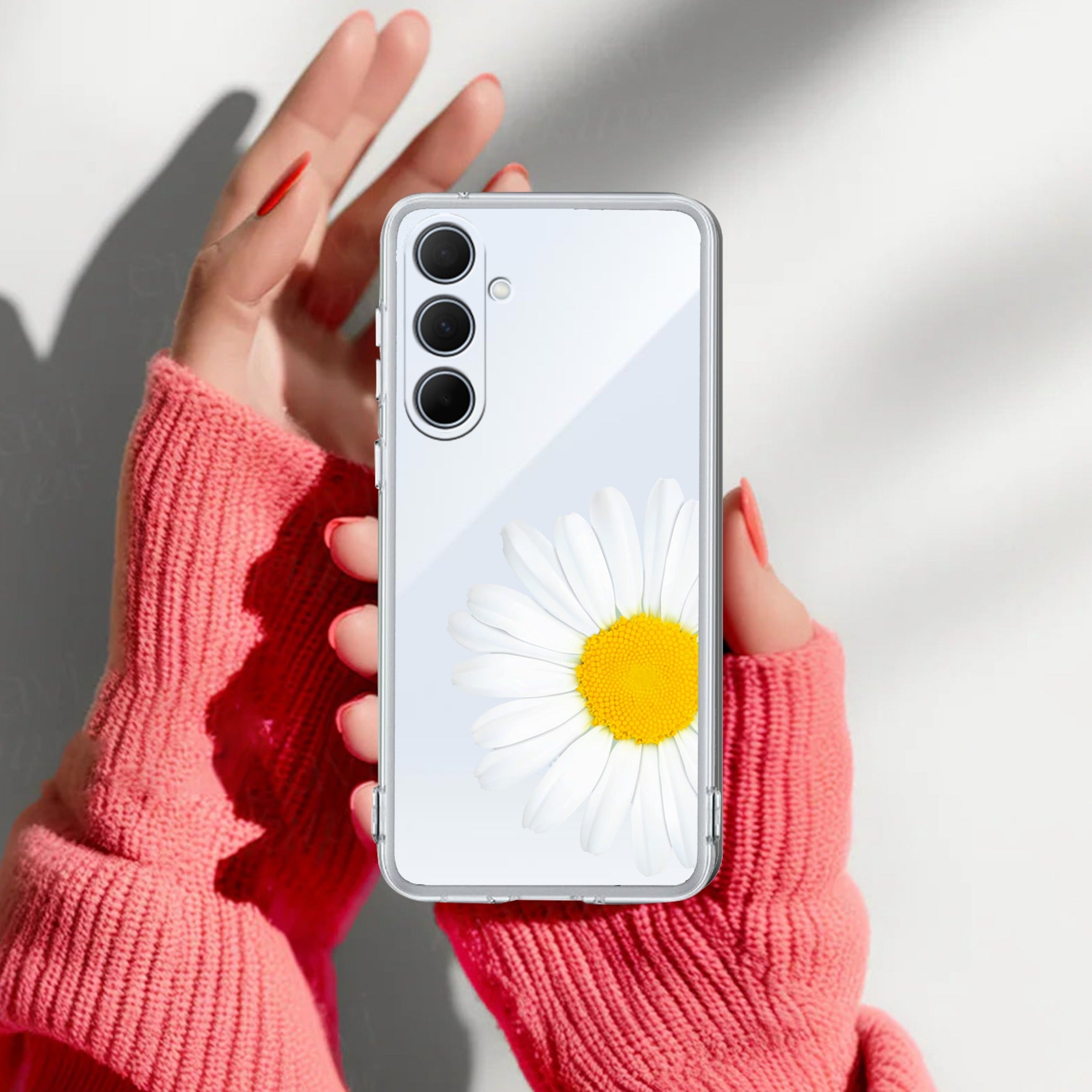 Daisy Flower Transparent silicon case For Samsung Galaxy M13