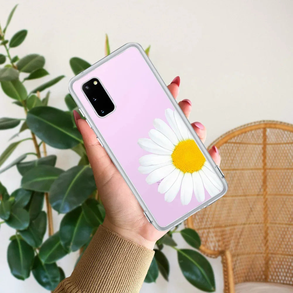 Daisy Flower Anti Yellow Case For Samsung Galaxy S20 FE