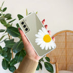 Daisy Flower Anti Yellow Case For Samsung Galaxy S21