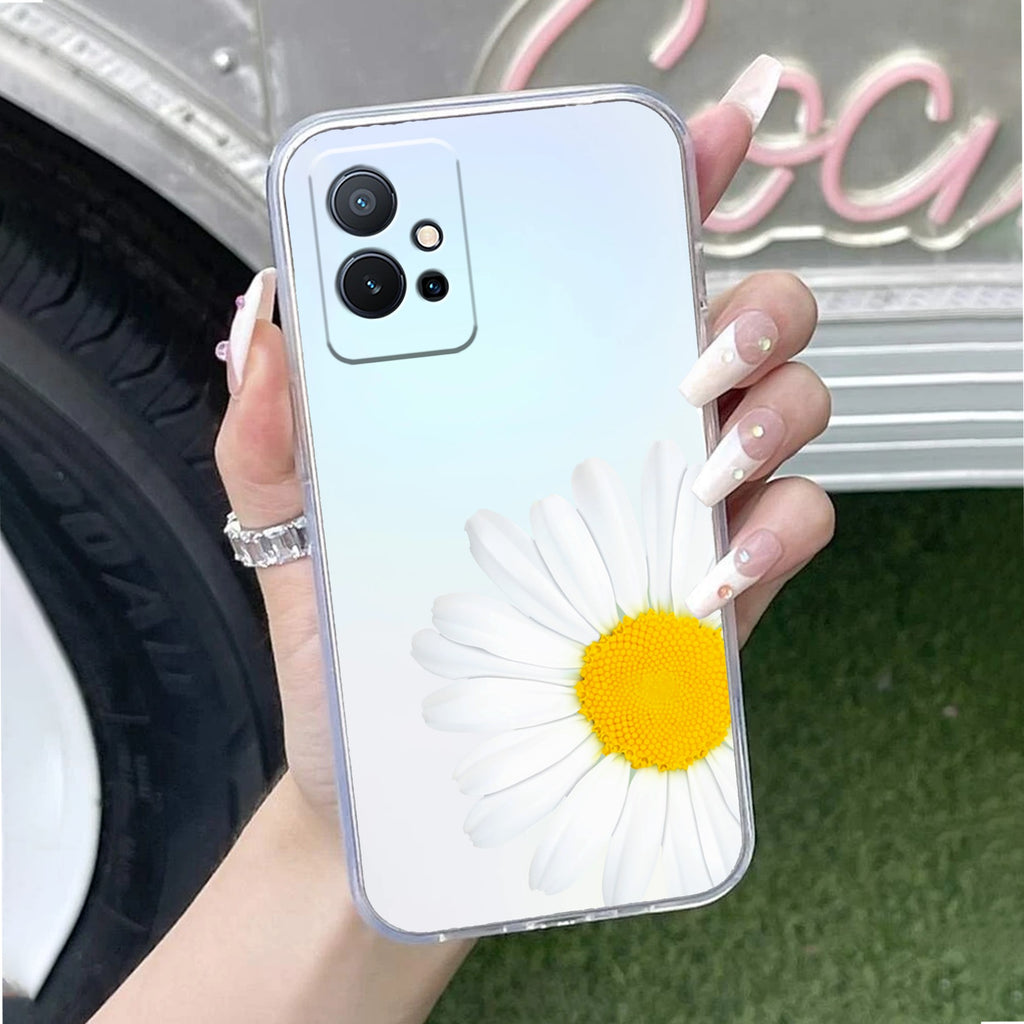 Daisy Flower Anti Yellow Case For Vivo T1 5G