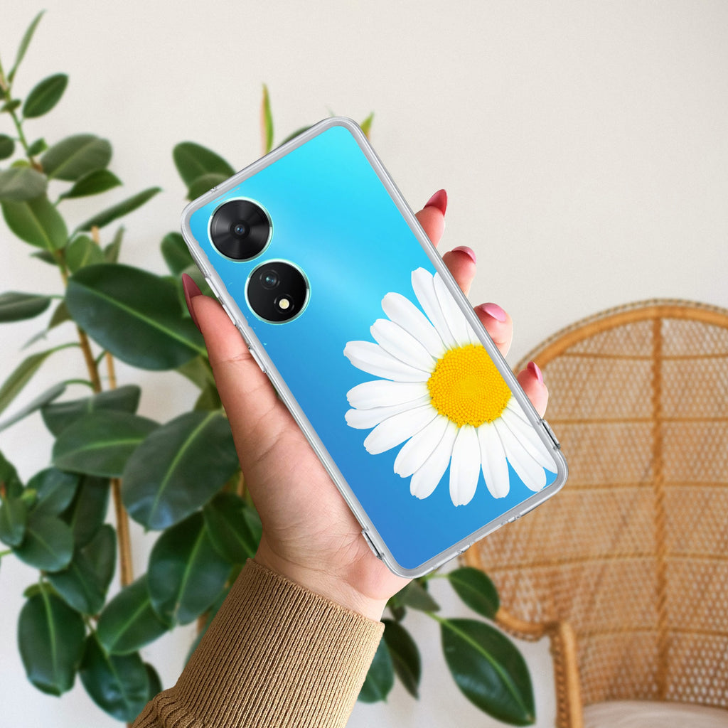 Daisy Flower Transparent silicon case For Vivo T2 5G