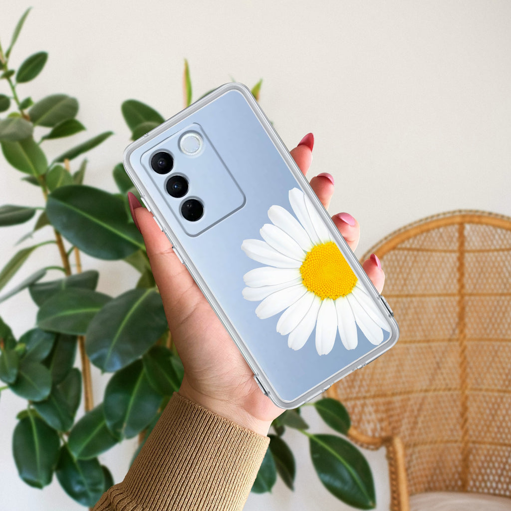 Daisy Flower Anti Yellow Case For Vivo V27 Pro 5G