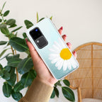 Daisy Flower Transparent silicon case For Vivo V30 Pro 5G