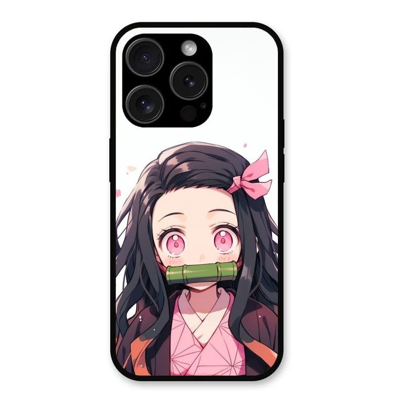 Demon Princess Glass Case Cover For iPhone 15 Pro