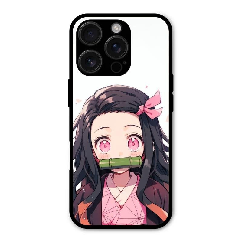 Demon Princess Glass Case Cover For iPhone 16 Pro