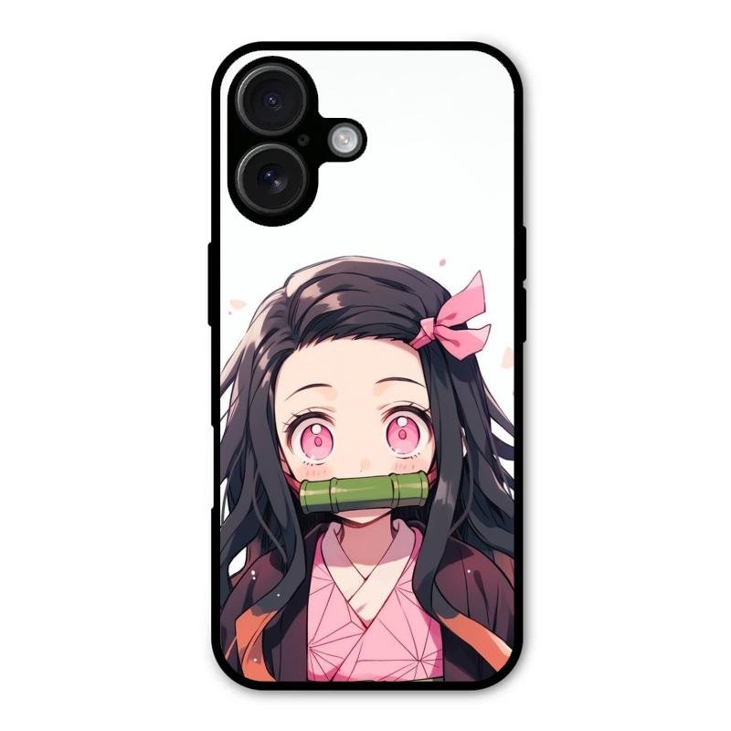 Demon Princess Glass Case Cover For iPhone 16
