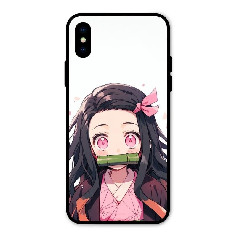 Demon Princess Glass Case Cover For iPhone XS