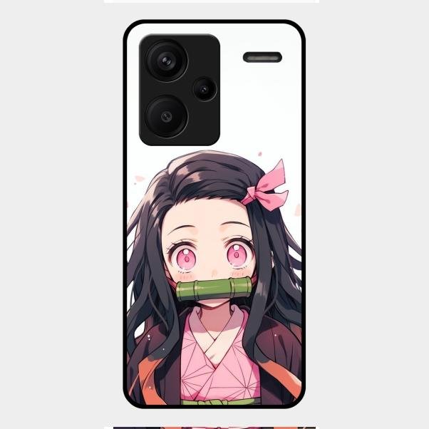 Demon Princess Glass Case Cover For Redmi Note 13 Pro Plus 5G