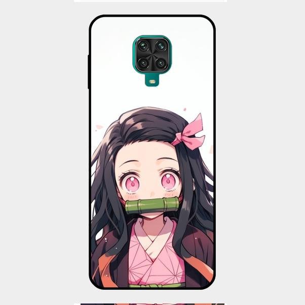 Demon Princess Glass Case Cover For Redmi Note 9 Pro