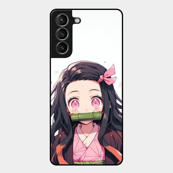 Demon Princess Glass Case Cover For Samsung Galaxy S21 Plus