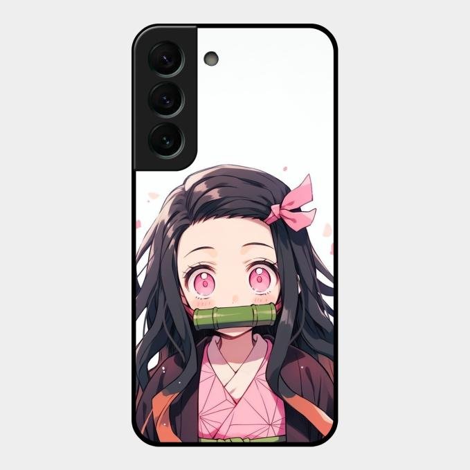 Demon Princess Glass Case Cover For Samsung Galaxy S22 Plus 5G