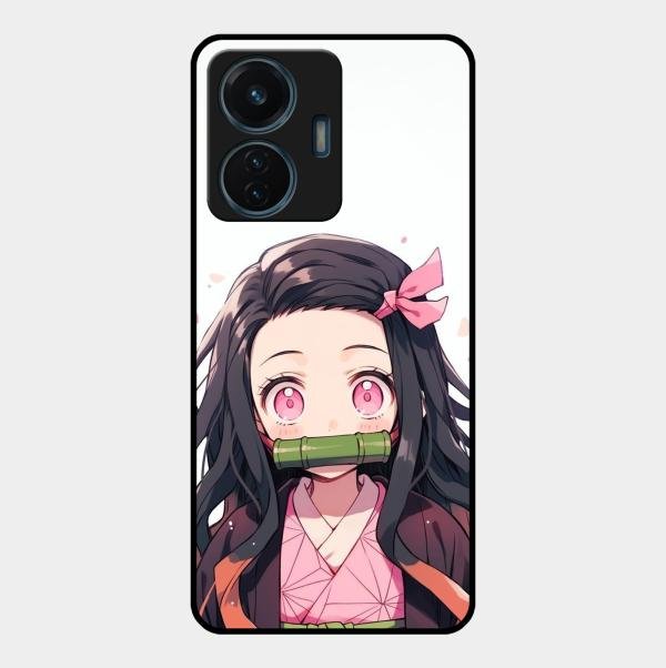 Demon Princess Glass Case Cover For Vivo T1 44W 4G