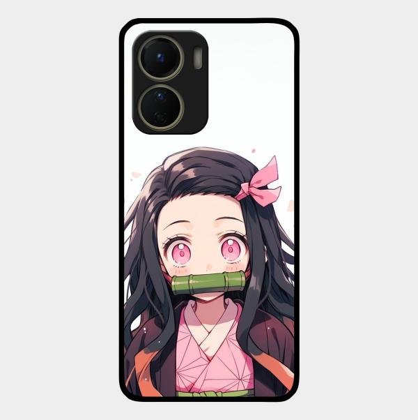 Demon Princess Glass Case Cover For Vivo T2X 5G