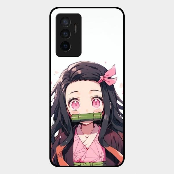 Demon Princess Glass Case Cover For Vivo V23E 5G