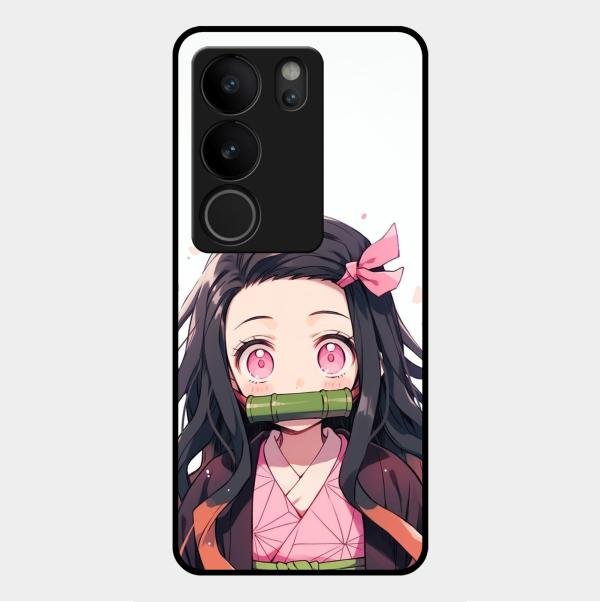 Demon Princess Glass Case Cover For Vivo V29 5G