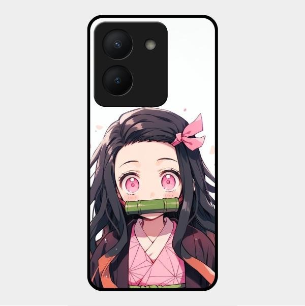 Demon Princess Glass Case Cover For Vivo Y36