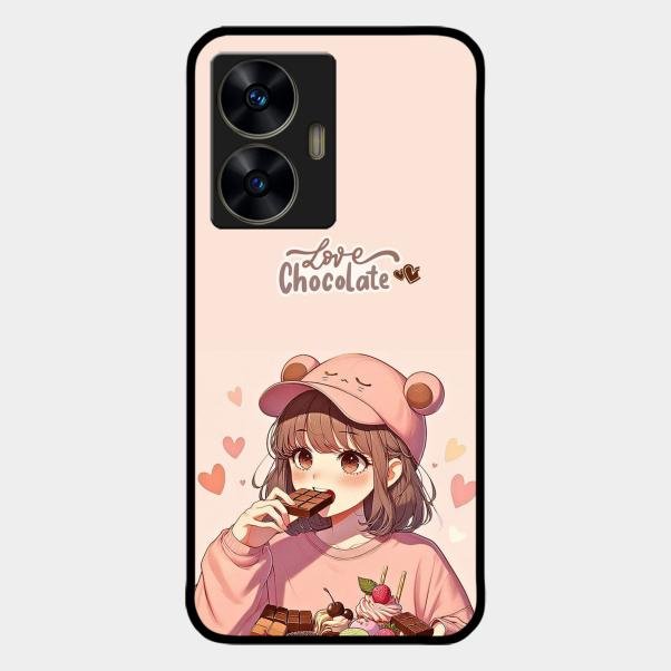 Dessert Dream Glass Case Cover For Realme C55