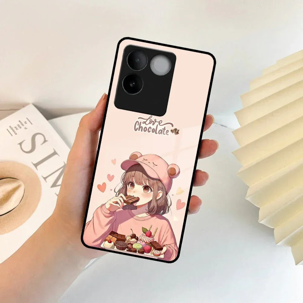 Dessert Dream Glass Case Cover For iQOO - ShopOnCliQ