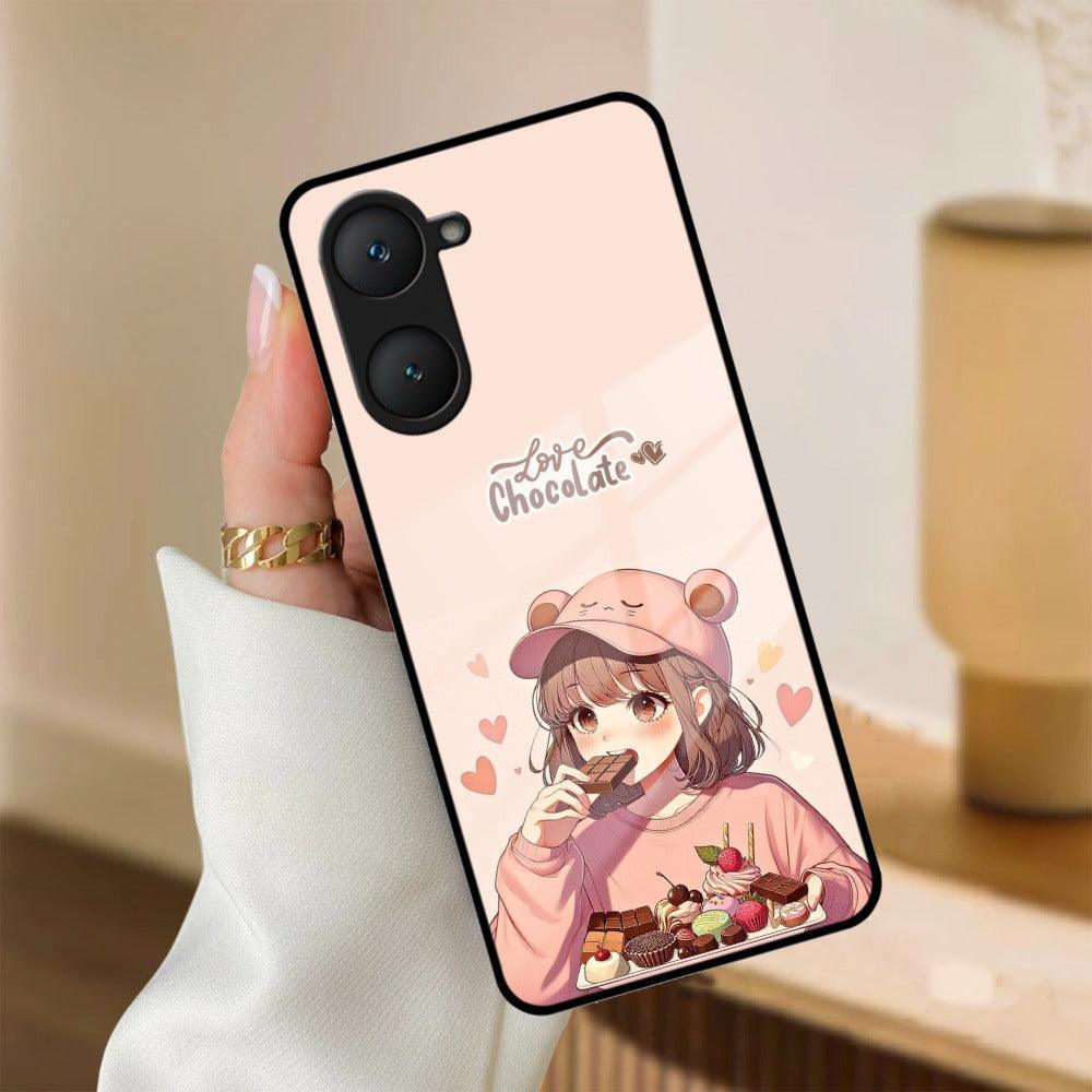 Dessert Dream Glass Case Cover For iQOO - ShopOnCliQ