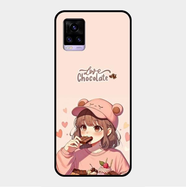 Dessert Dream Glass Case Cover For Vivo V20