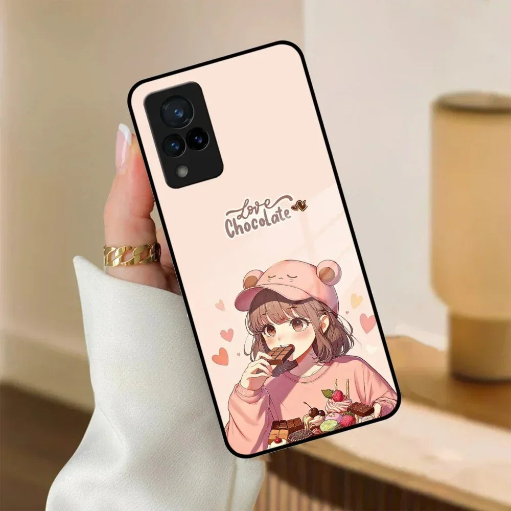 Dessert Dream Glass Case Cover For Vivo - ShopOnCliQ