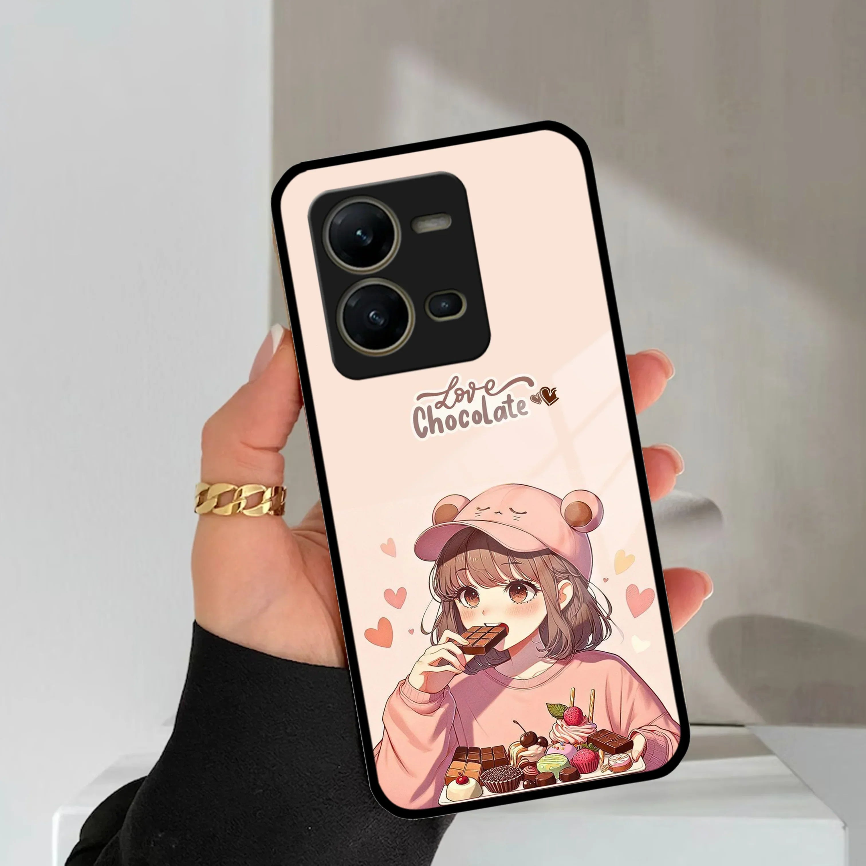 Dessert Dream Glass Case Cover For Vivo - ShopOnCliQ