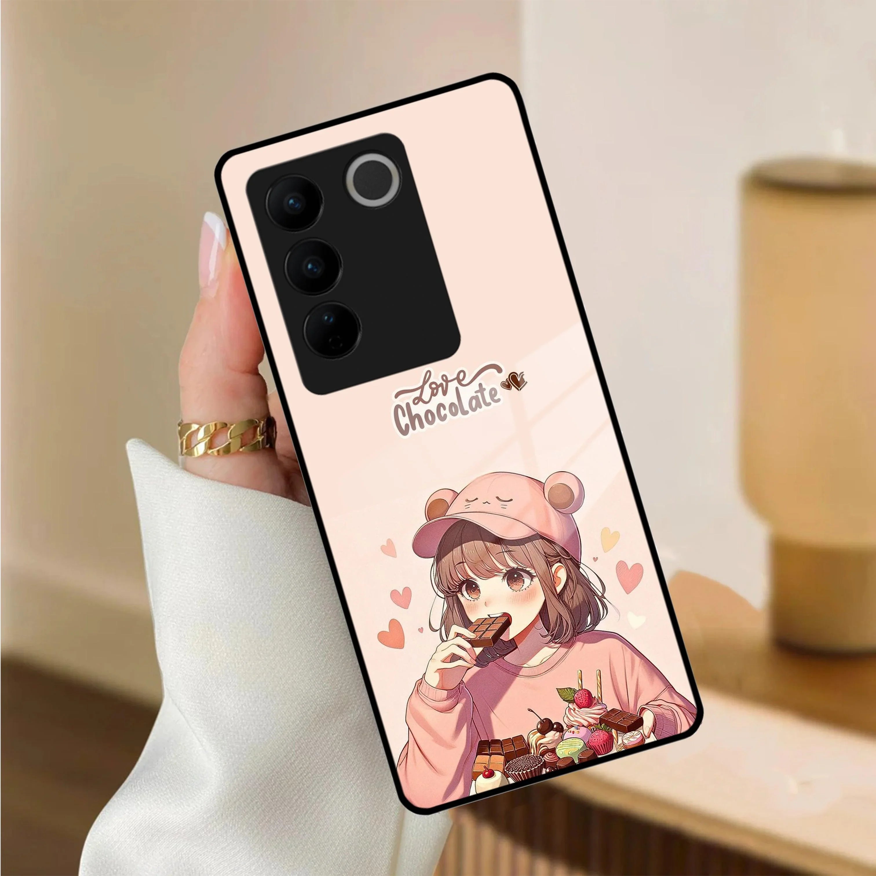 Dessert Dream Glass Case Cover For Vivo - ShopOnCliQ