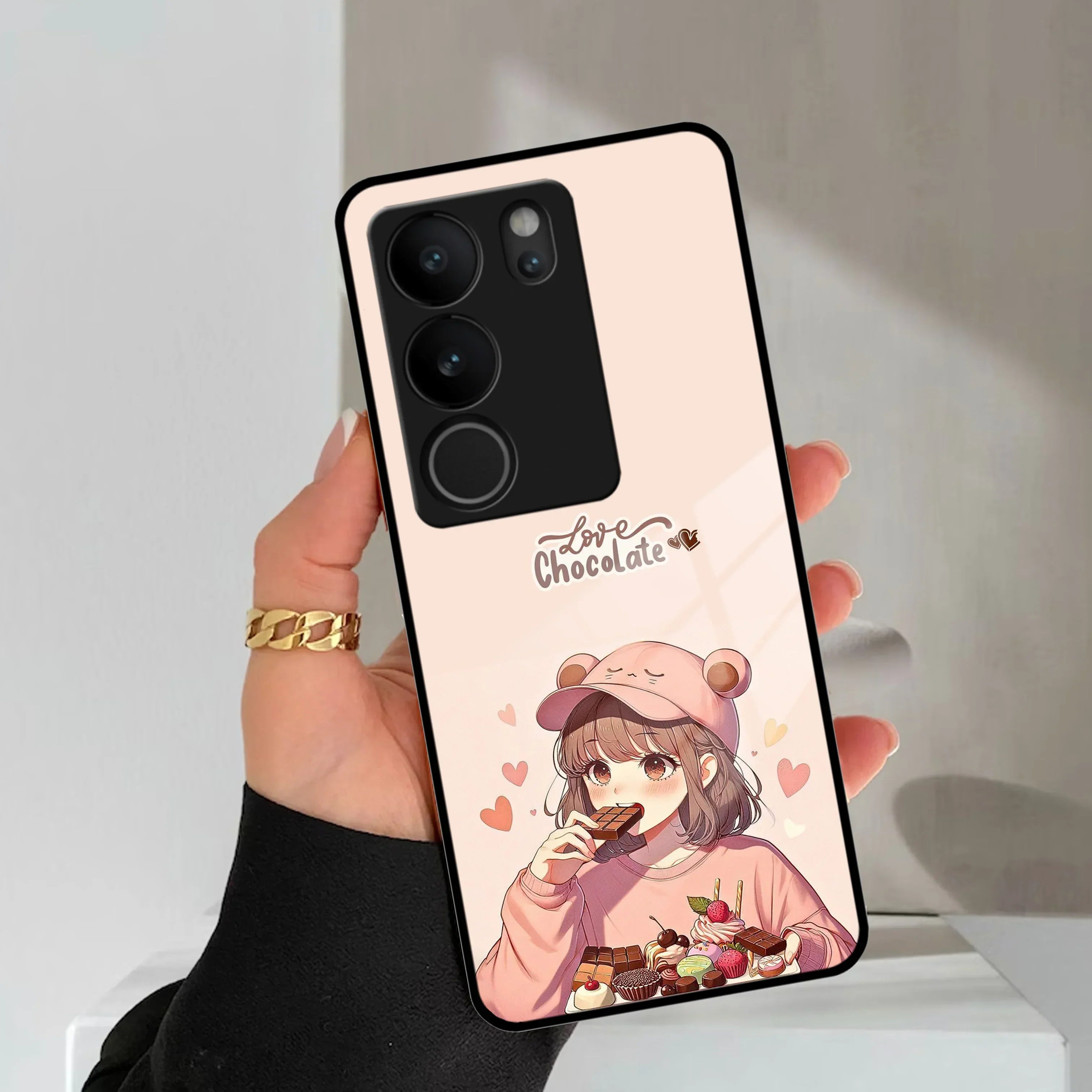 Dessert Dream Glass Case Cover For Vivo - ShopOnCliQ
